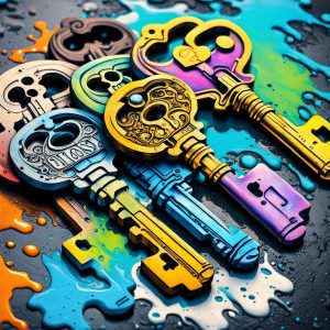 Nycklar i många färger